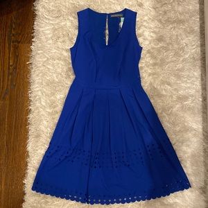 Brixon Ivy Royal Blue Brand New Laser Cut Dress Size Small